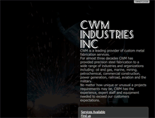 Tablet Screenshot of cwmindustries.com